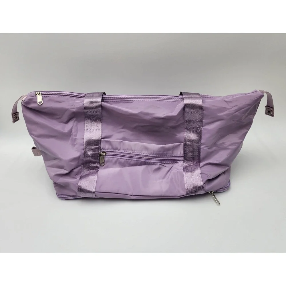 Hong Fu Expandable Gym/Duffle Bag | Large Capacity Purple Overnight Bag 2 bags‎